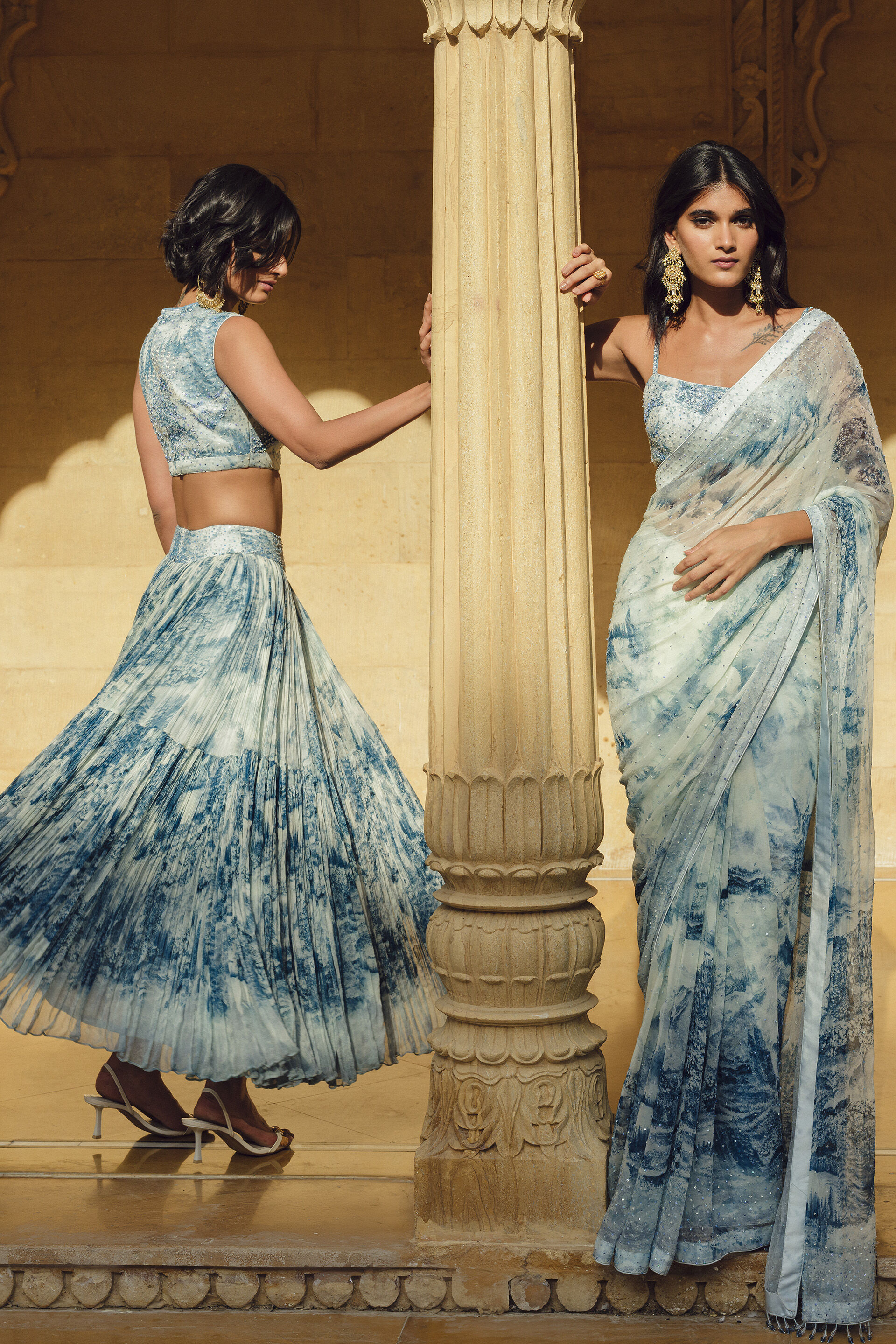 Morava Skirt Set - Powder Blue, Powder Blue, image 5